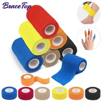 bracetop 4 5m colorful elastic sport bandage self adhesive bandage fitness knee support pads ankle finger wrap kinesiology tapes