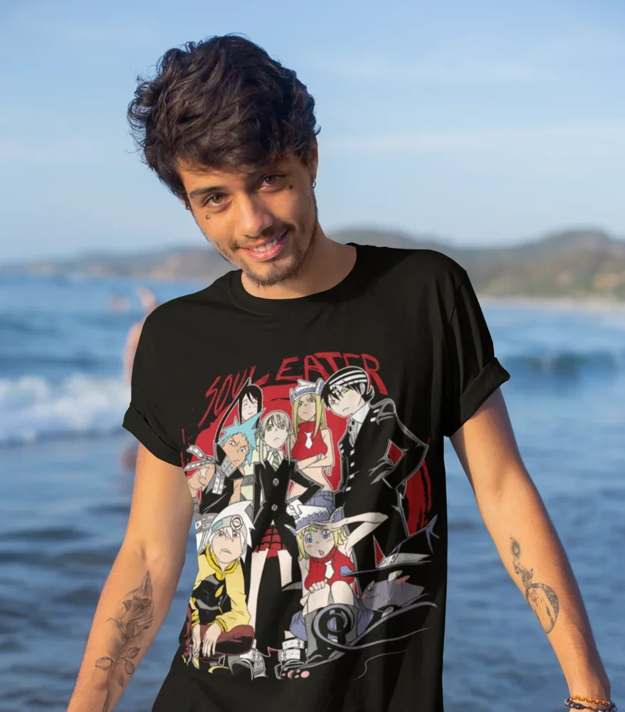 Мягкая футболка унисекс с рисунком соуса Пожирателя из аниме Death The Kid все размеры
