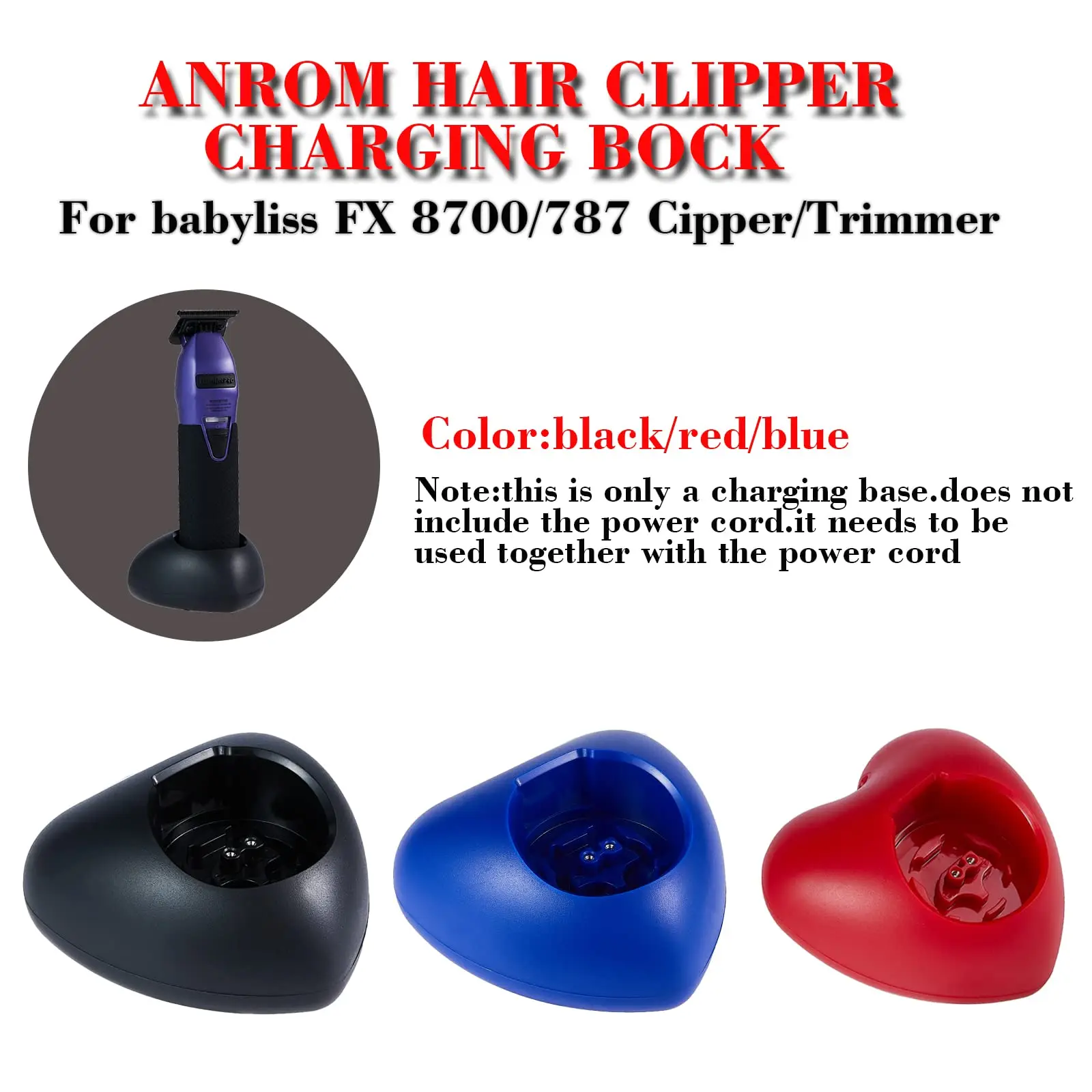 Запасной аксессуар Подставка для зарядки Babyliss Fx 8700gcn 787gcn зарядное устройство