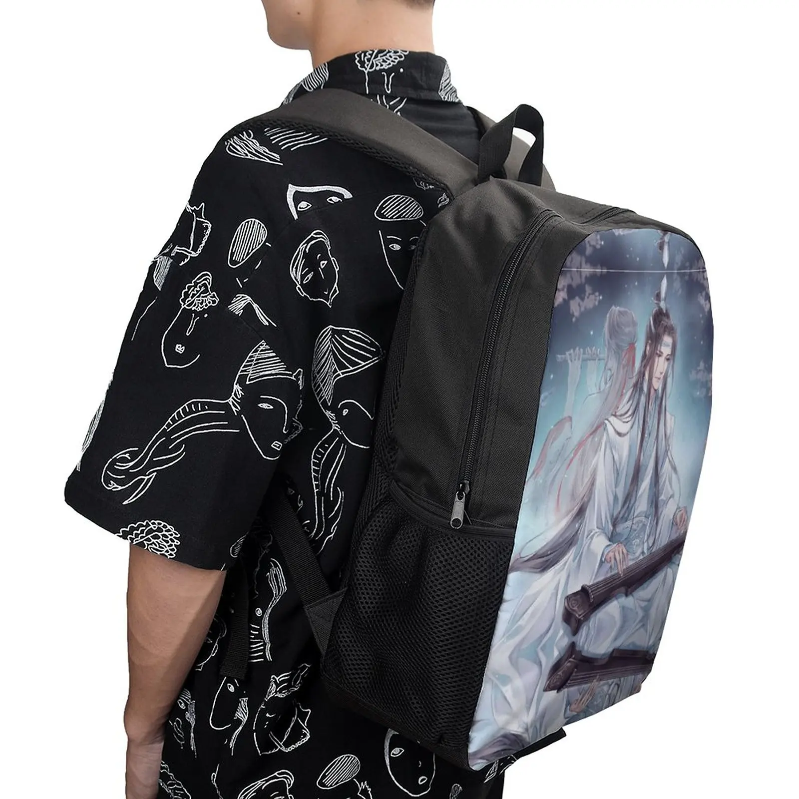 

The Untamed 8 17 Inch Shoulder Backpack Vintage Sports Activities Casual Graphic Firm Snug Rucksack