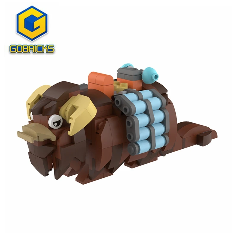 

MOC Space Wars Beast Banthas Action Figure Building Blocks Animal Rhino Model Desert Bull Constructor Brick Child Toys for Child