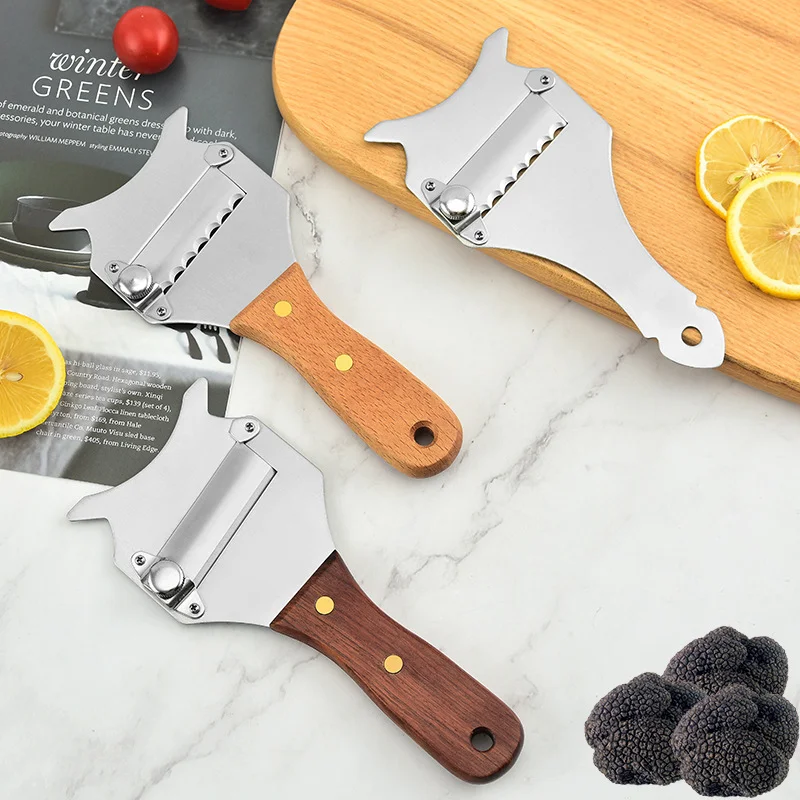 Stainless Steel Truffle Cheese Slicer Lade Vegetable Peeler Slicer Peel Multifunctional Cheese Planer Cake Cutting Butter Tool