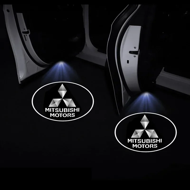 

Светодиодный Проектор Логотипа Mitsubishi Для Дверей Автомобиля, 1/2 Шт., Автомобильный Аксессуар Для Outlander, Lancer, ASX