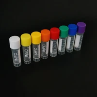 2450pcs plastic freeze pipe with color cap 1 8ml2ml cryovial preservative tube sample bottles with scale ink dispensing vial