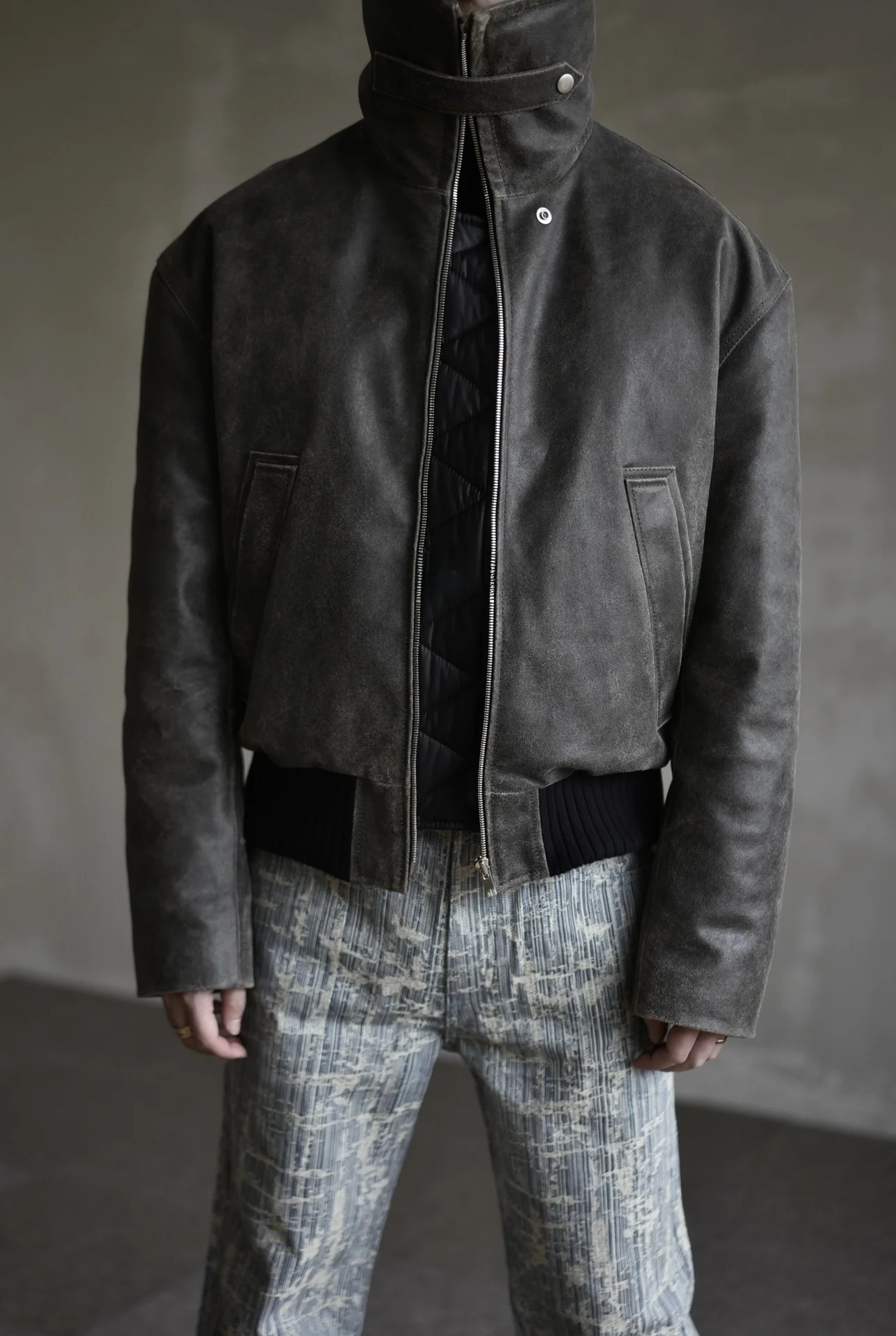 G для Innerthought | Импортированная из Испании роскошная коричнево-черная куртка