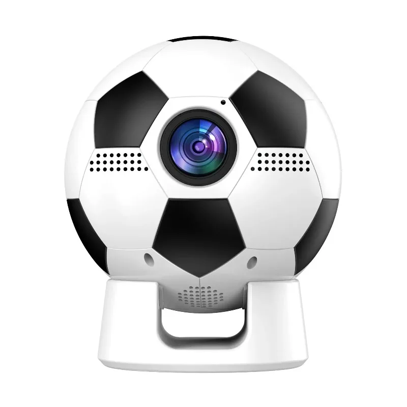 Фото Проектор в форме футбольного мяча 4K Smart Android 13, 200 люмен, беспроводной, USB, с автоматической коррекцией, для домашних вечеринок и использования на открытом воздухе №1
