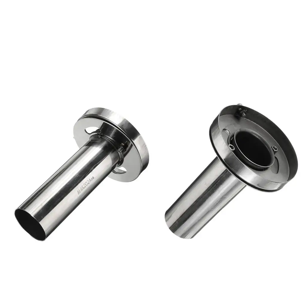 

2X Adjustable Round Exhaust Muffler Tip Removable Sound Silencer (4.5 inch)