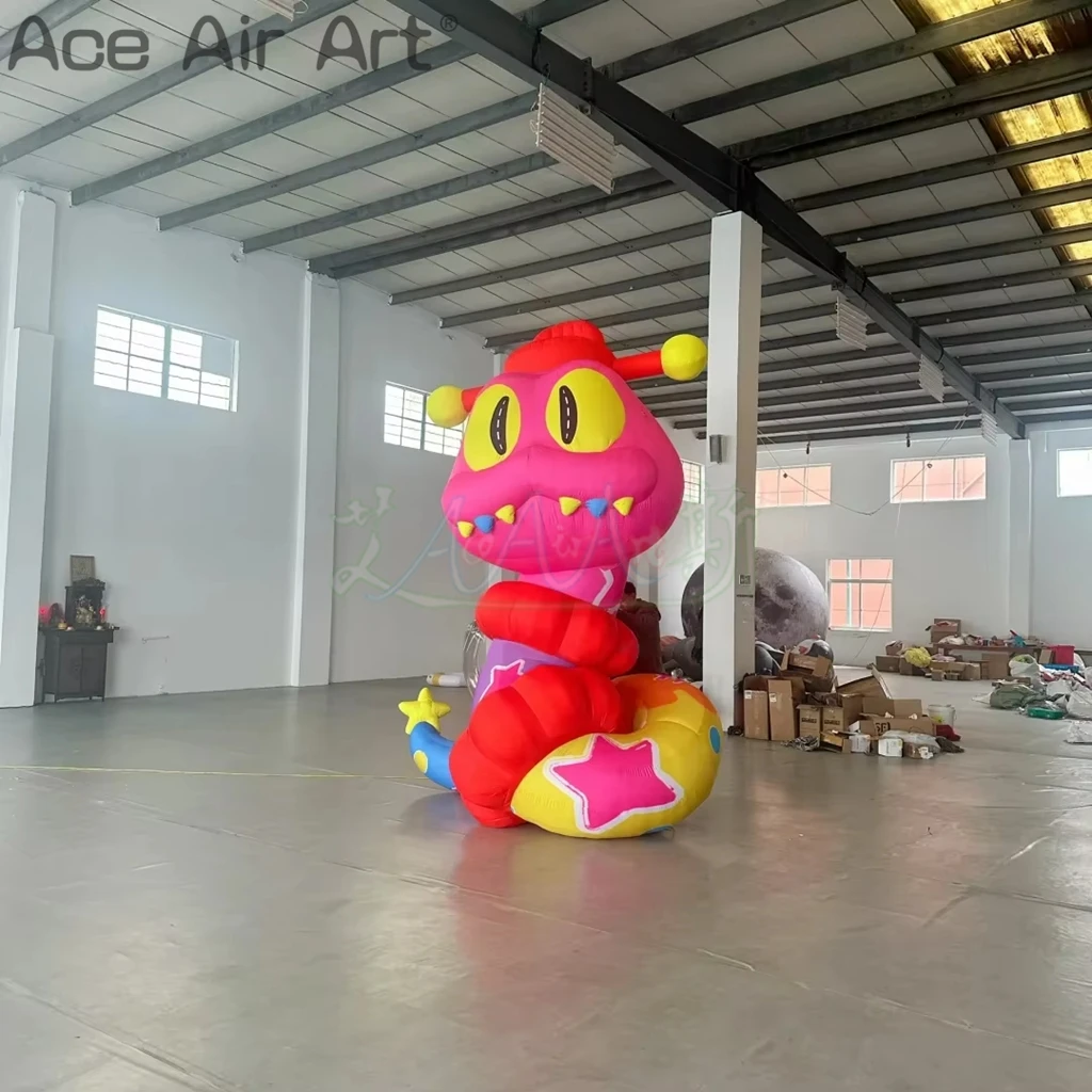 Гигантская надувная змея воздушный удар мультяшная/животная хит продаж шар со