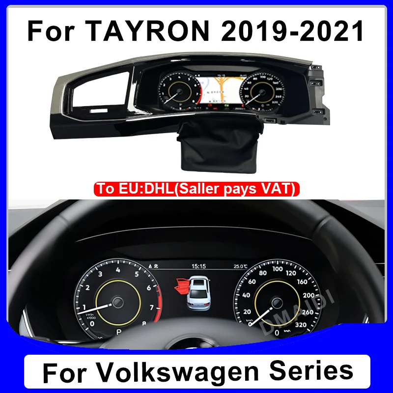

2023Lates For Volkswagen TAYRON 2019-2021 Car Digital LCD Meter Instrument Smart Speedmeters Dashboard Cluster Virtual Cockpit