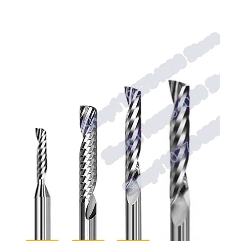 

Фреза с одной канавкой 3,175/4/5/6/8 мм, спиральные фрезы с ЧПУ с хвостовиком, концевая фреза из карбида вольфрама, фреза с ЧПУ для деревообработки