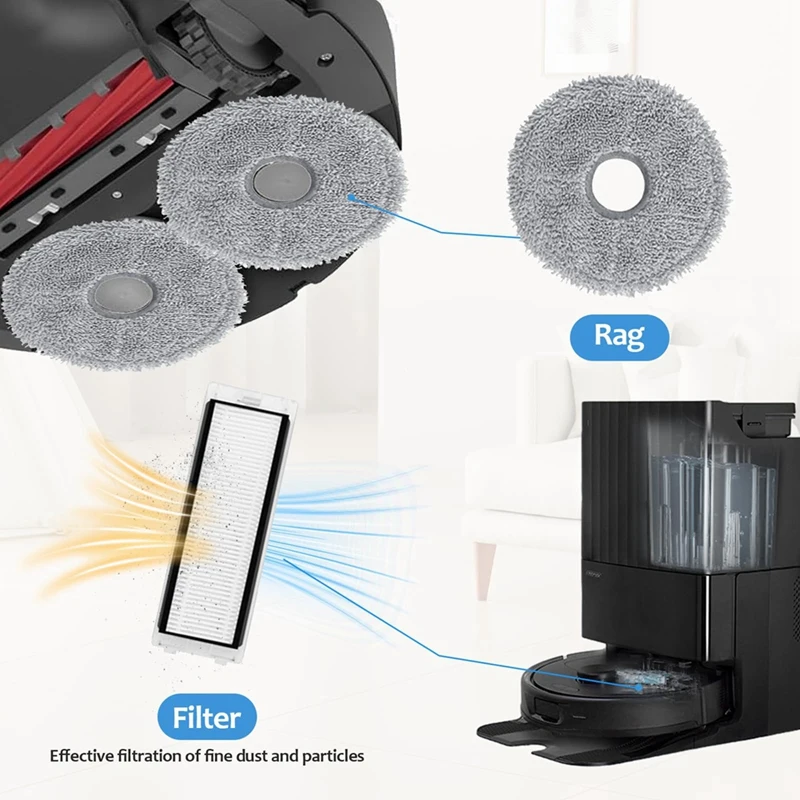 Основная щетка влажные салфетки мешки для пыли фильтры как показано на