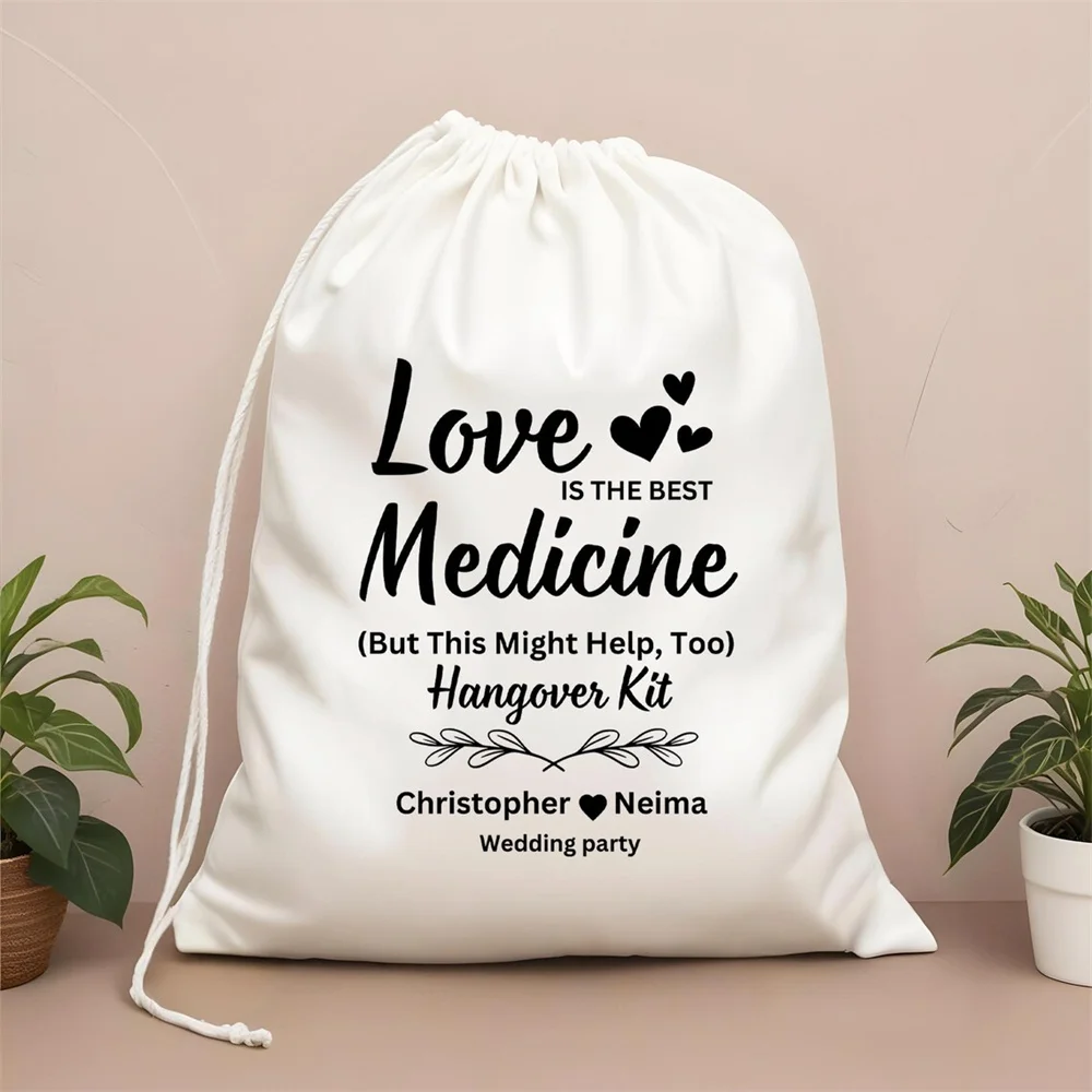 25 шт. Сумки для выживания на заказ похмелья - аптечек Love Medicine Персонализированные