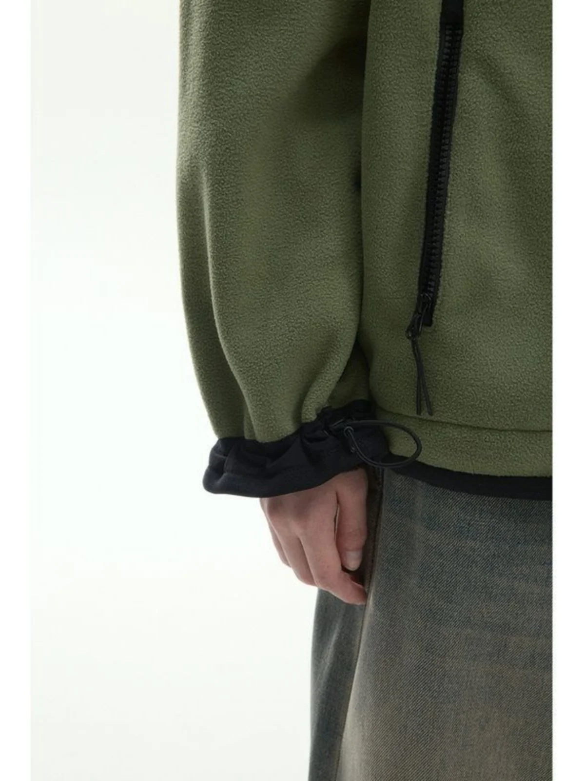 Thirteen Rows September Winter Design Sense Advanced Casual New Mixed Cotton Drawstring Polar Fleece Jacket V7779