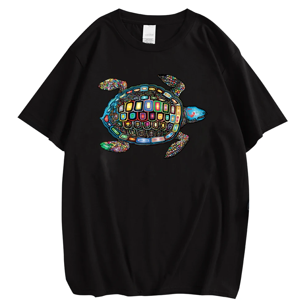 

CLOOCL Fashion Womans T-shirts Sea Turtle Printed T Shirts Hip Hop Tees Harajuku Shirts for Women Dropshipping