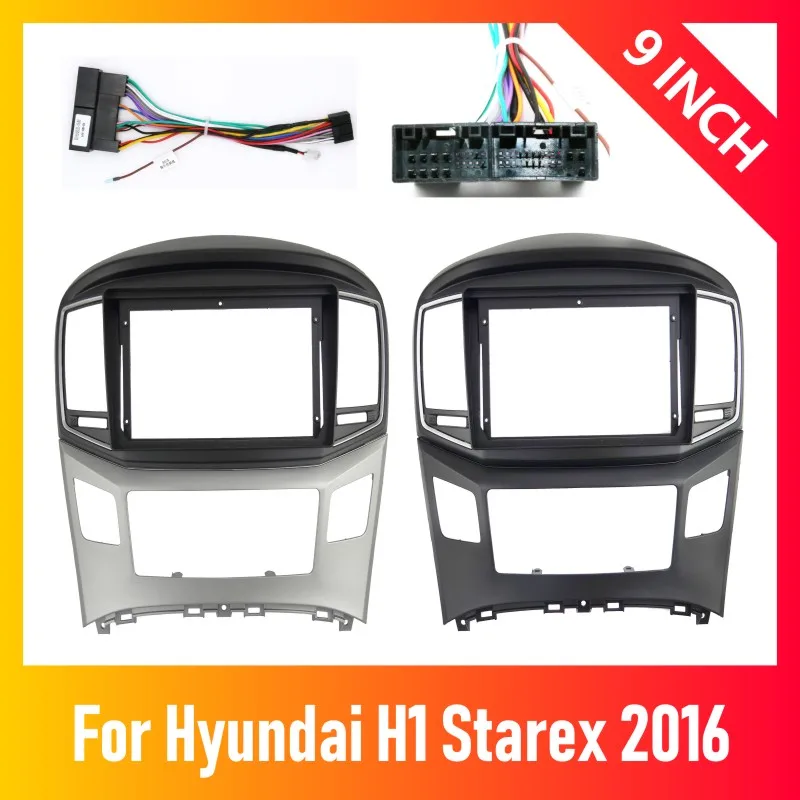 

9 inch Car radio DVD Installation Fascias Panel For Hyundai H1 Starex 2016 Audio Dash Fitting Panel Dash Kit ABC Plastic Frame