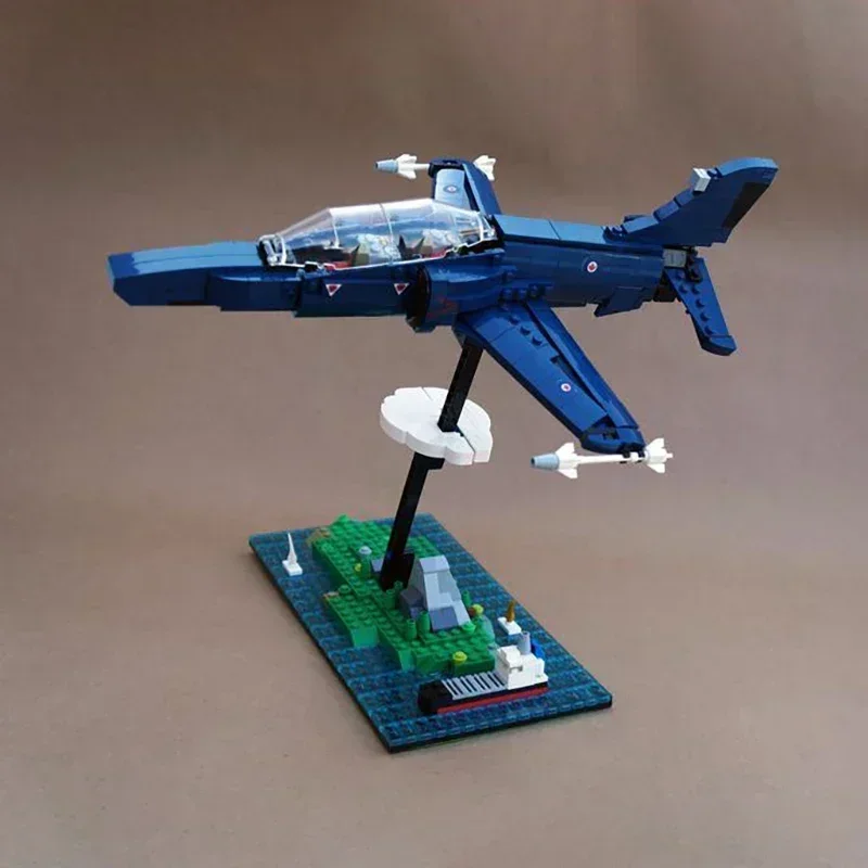 Модель военного самолета Moc строительные блоки CT-155 Hawk Fighter модульные подарки