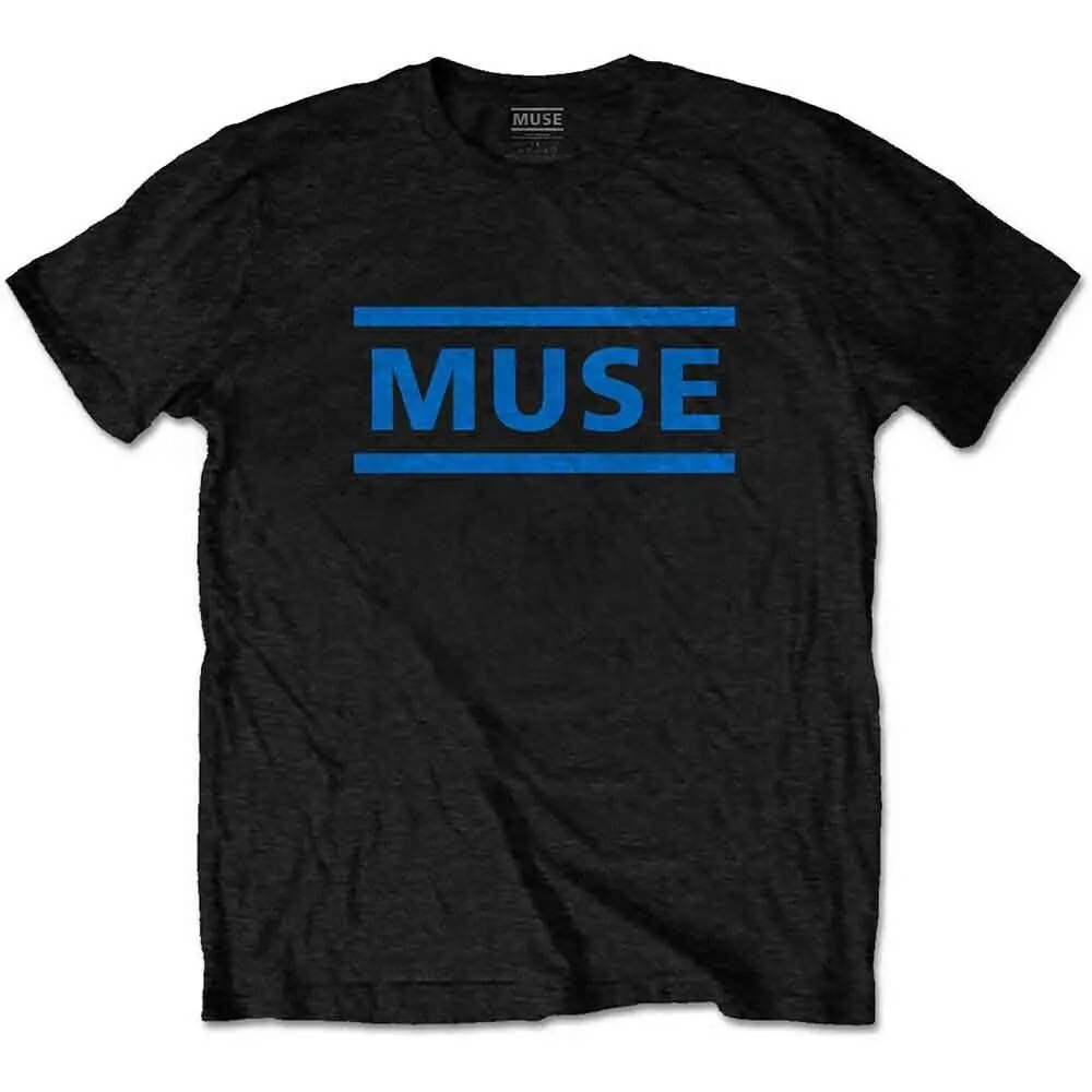 Мужская футболка Muse с логотипом темно-синего цвета