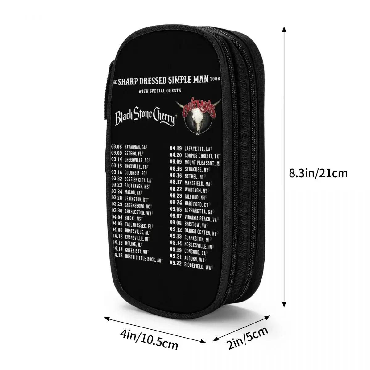 Аксессуары Skynyrds ZZ Top Tour 2024 футляр для ручек большой вместимости офисные