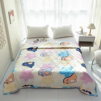 lovely cartoon spring quiting quilts soft skin friendly breathable summer quilt comfortable queen size double blanket for bed