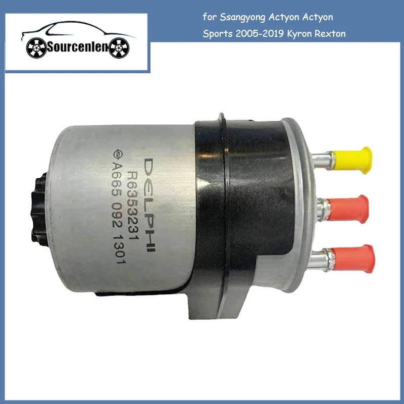 

New Genuine Engine Diesel Fuel Filter OEM 6650921301 for Ssangyong Actyon Actyon Sports 2005-2019 Kyron Rexton