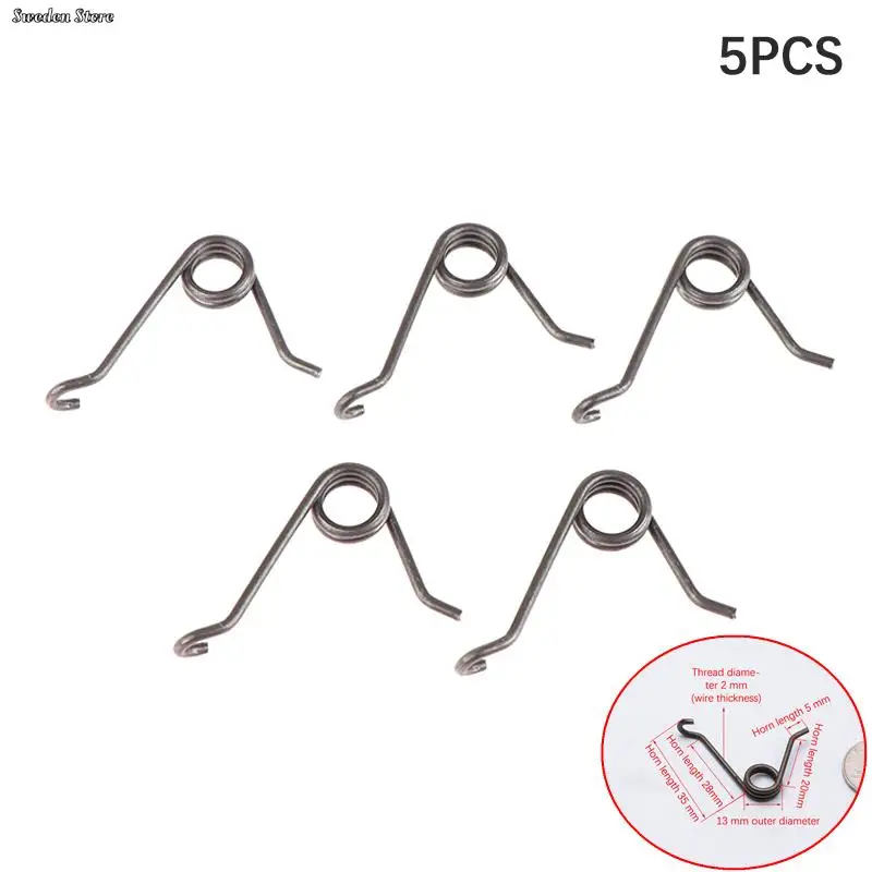 

5pcs Anti-theft Door Lock Torsion Spring Repaired Metal Coil Replacement Accessories Parts for Electronic Locks Handle