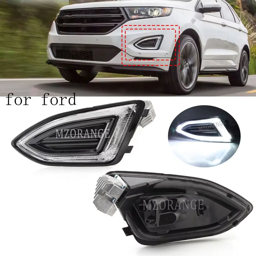

Для Ford Edge 2015-2018 светодиодные DRL фары противотуманные фары дневного света крышка рамка дневного света автомобильные аксессуары модель США