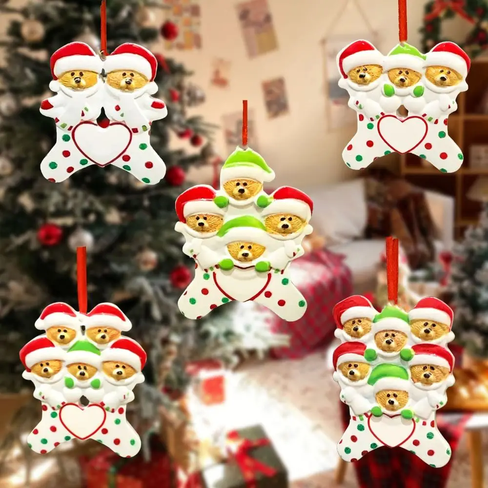 Мультяшный рождественский кулон с бурым медведем семейное благословение из