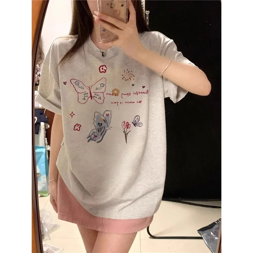 Новое поступление 2025 года простая стильная женская летняя свободная