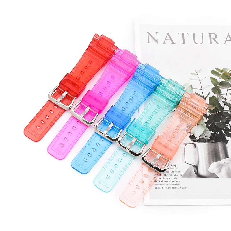 Resin Clear Watch Band Set Suitable for Casio DW-5600SK 5635 GW-B5600 Ice Tough Ice Electric Clear watch band set accessories