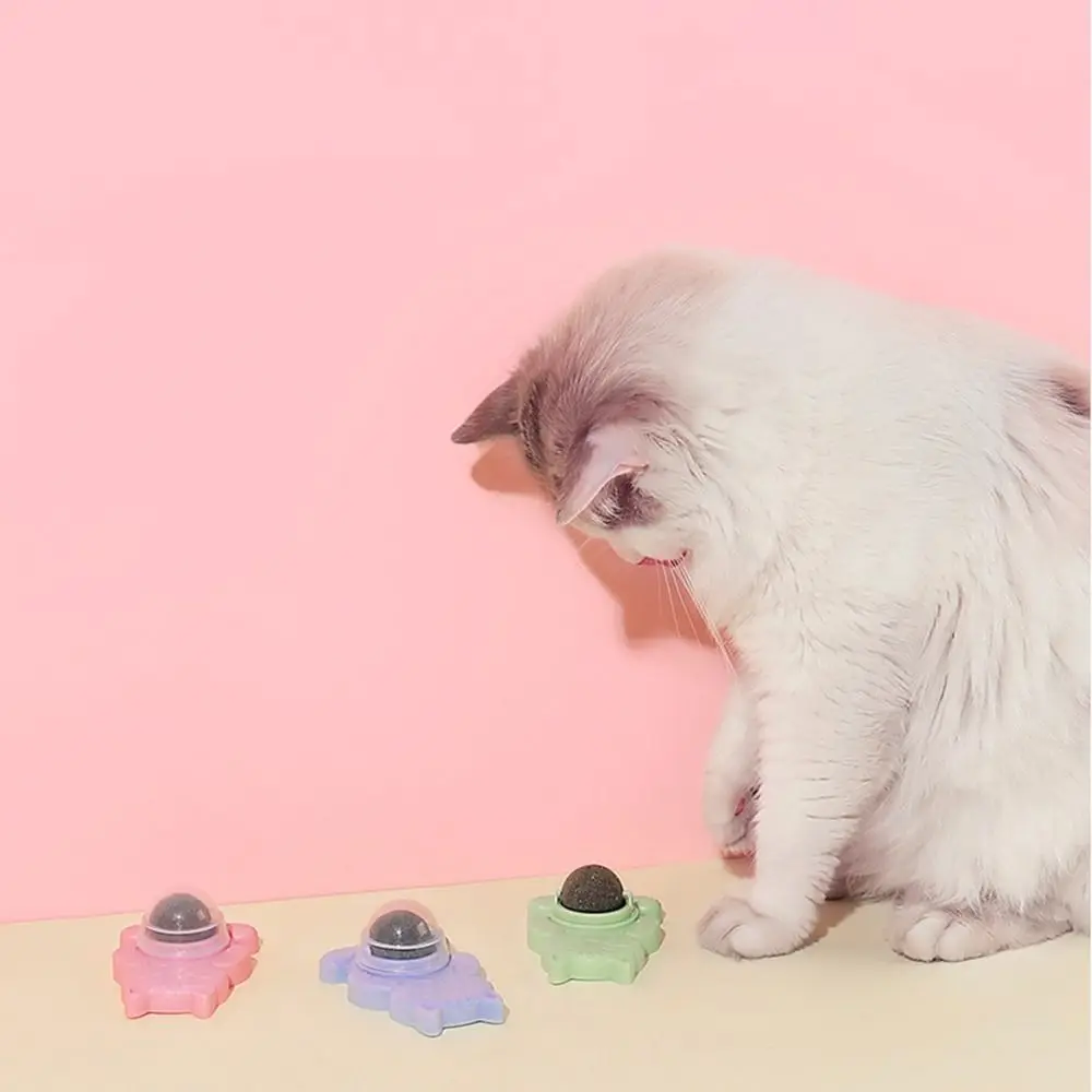 

Симпатичные шарики для чистки зубов домашних животных здоровые интерактивные мята для кошек вращающиеся мята