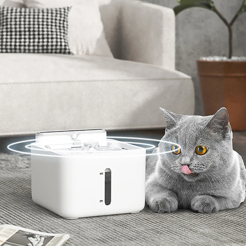 

Automatic Cat Water Fountain Wireless Sense Drink Bowl Portable Rechargeable Dispenser Pet Drinking Fountain for cats Feeder