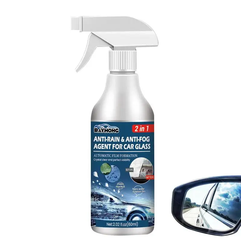 

Anti Fog Spray Auto Defogger Glass Cleaner Spray 2 Fl Oz Automatic Film-forming Agent Effective On Lenses And Anti-Reflective