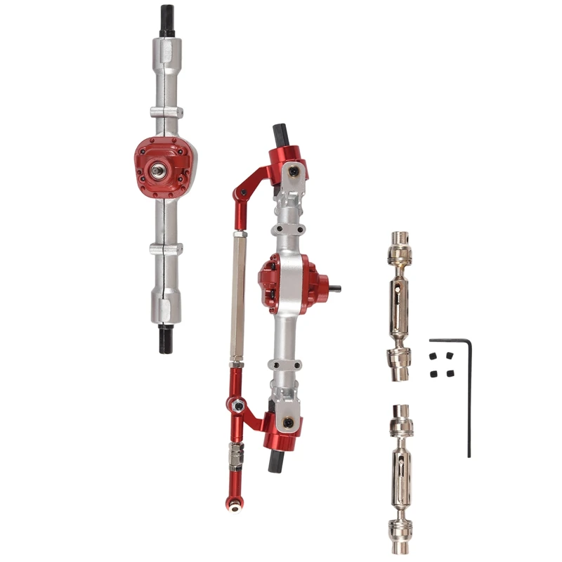 

Металлическая передняя и задняя мостовая ось с приводным валом для MN D90 D91 D96 D99S MN-90 MN99S 1/12 обновленные детали для радиоуправляемых автомобилей