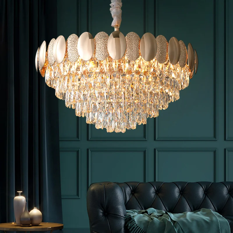 

Luxury Chandelier Decorate For Living Room Pendant Light Simple Bedroom Lamp Crystal Lamp Room Lamp Atmospheric Kitchen lights