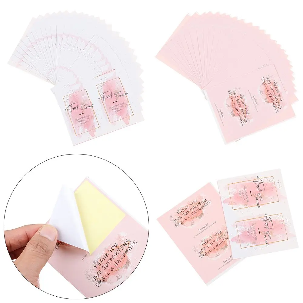 

50 шт., большое спасибо, наклейки, ваша поддержка, значит, мир, упаковка, герметичные этикетки для упаковки, украшения для свадебной вечеринки