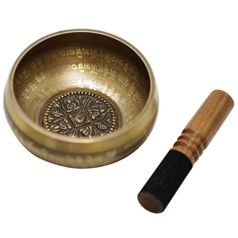 

New Tibetan Singing Bowls Meditation Set,Sound Chanting Bowl with Mallet Handcrafted in Nepal for Healing and Mindfulness