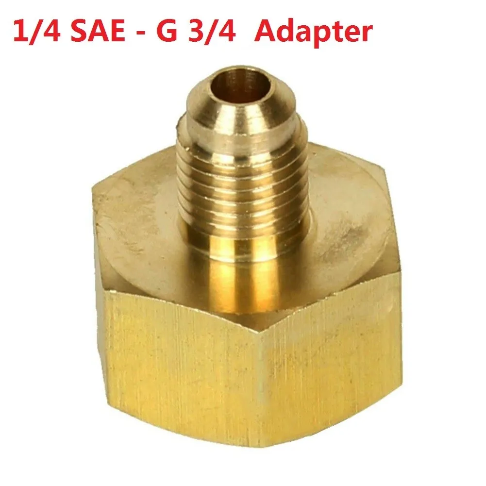 

Auto Car Air Conditioner Adapter Bottle Adapter For R134A HVAC Systems Spare Parts 1/4\" Male To 3/4\" Female SAE Cooling Vents