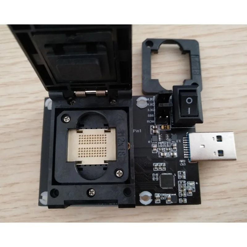 Фото Тестовая плата Looook Store SM3281L для USB-флешек без флеш-чипа, универсальный тестовый адаптер 4CE BGA132 BGA152 для самостоятельного ремонта U-дисков №5