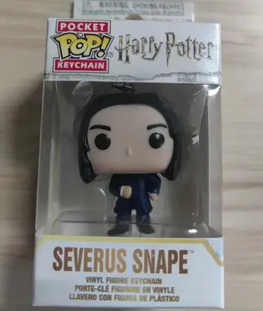 Funko POP Harries Keychain Hermione Ron Malfoy Ginny Potters Luna Hedwig Snape Fawkes Cedric Lupin PVC Collection Model Toy Gift