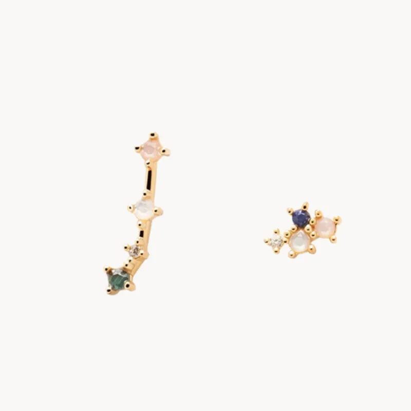 Женские серьги-гвоздики серебряного цвета 12 видов |