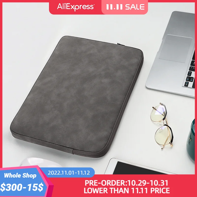 

Laptop Sleeve Bag 12 13.3 14 15 16 Inch Wool Felt Notebook Tablet Case Cover For HuaWei Honor Magicbook Matebook Macbook air 13