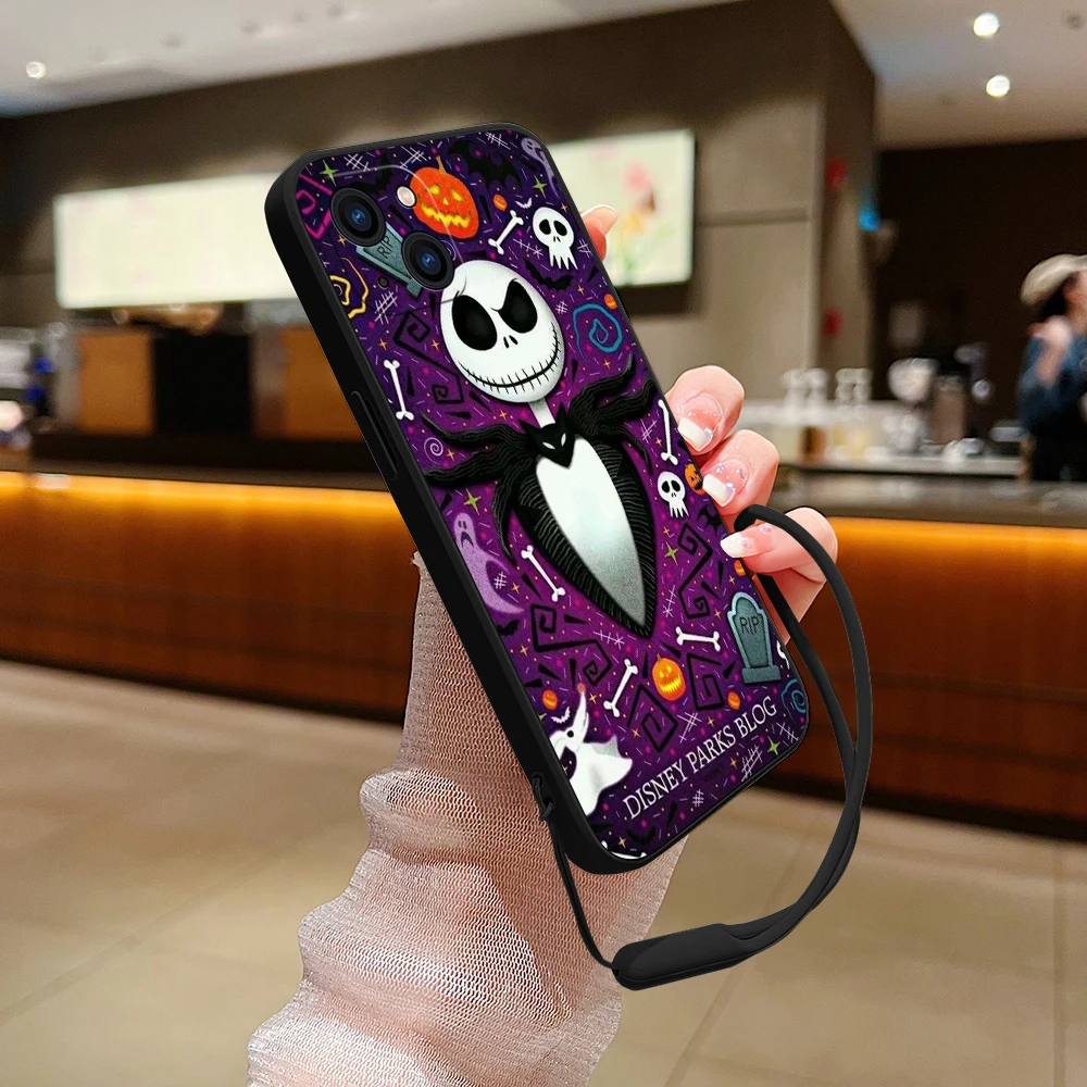 Чехол для телефона с ремешком Кошмар перед Рождеством Samsung Galaxy S23 S22 S21 S20 Ultra Plus FE S10