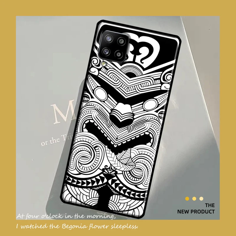 Чехол с этническим узором Майори, Полинезии, Самоа для Samsung Galaxy A16 A26 A36 A56 A54 A34 A14 A15 A35 A55 A52 A32 A13 A33 A53 A17 A57 (art.: 3920db0eaf166) - 3920db0eaf166