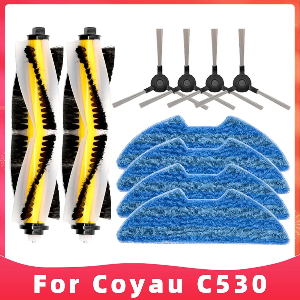 

Для робота-пылесоса Coyau C530, ролик, основная боковая щетка, тряпки для швабры, сменный аксессуар, Запасная часть