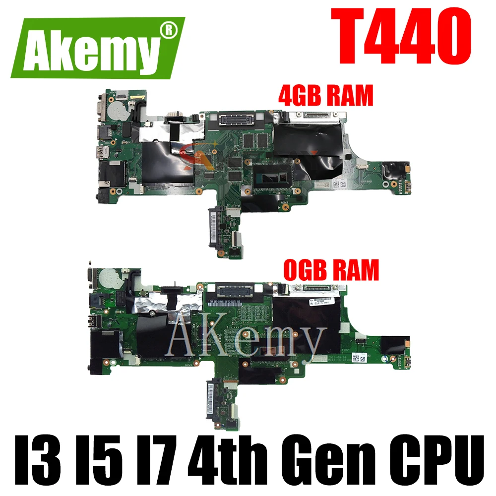 

NM-A102 motherboard For Lenovo Thinkpad T440 Laptop motherboard Mainboard I3 I5 I7 4th Gen CPU 4G RAM