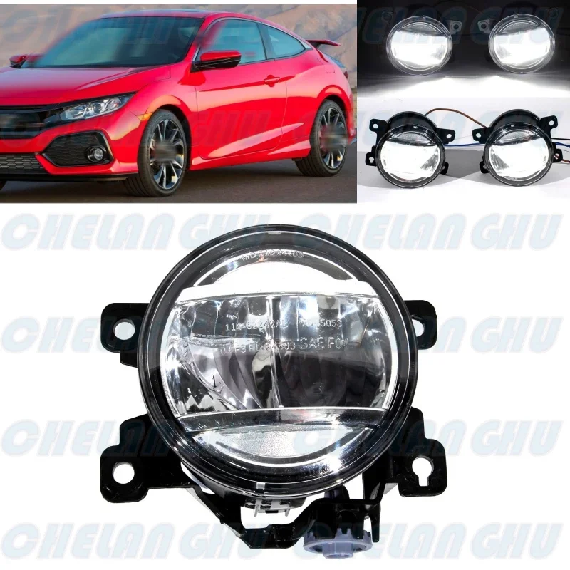 Для Honda Civic Hatchback 2017 2018 2019 2020 левый боковой передний бампер светодиодные