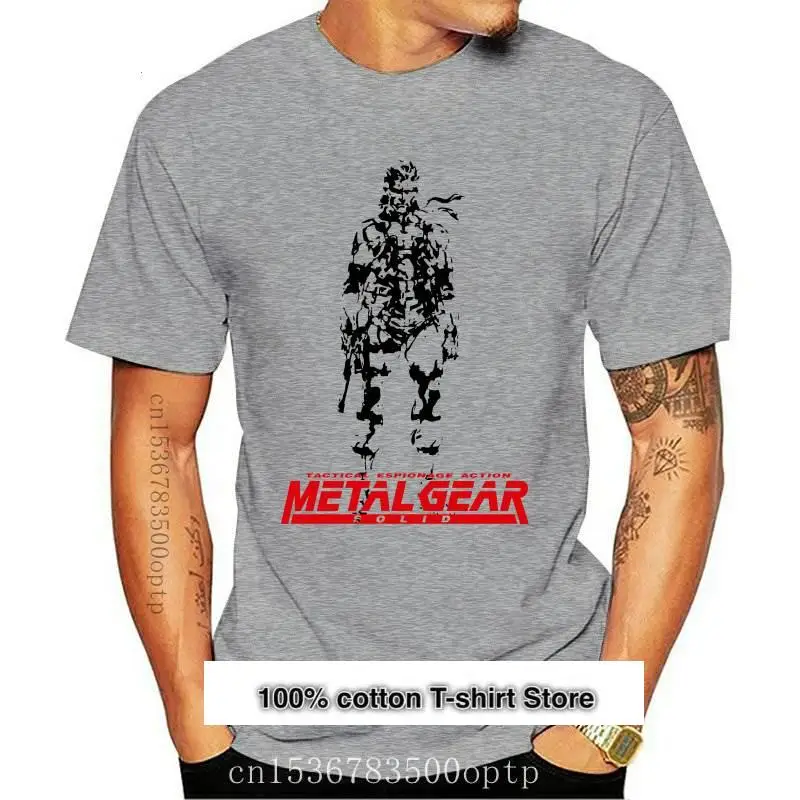 

New Metal Gear Solid Fashion T Shirt for Men Short Sleeve Tops Tee Shirt Cotton O Neck T-Shirts