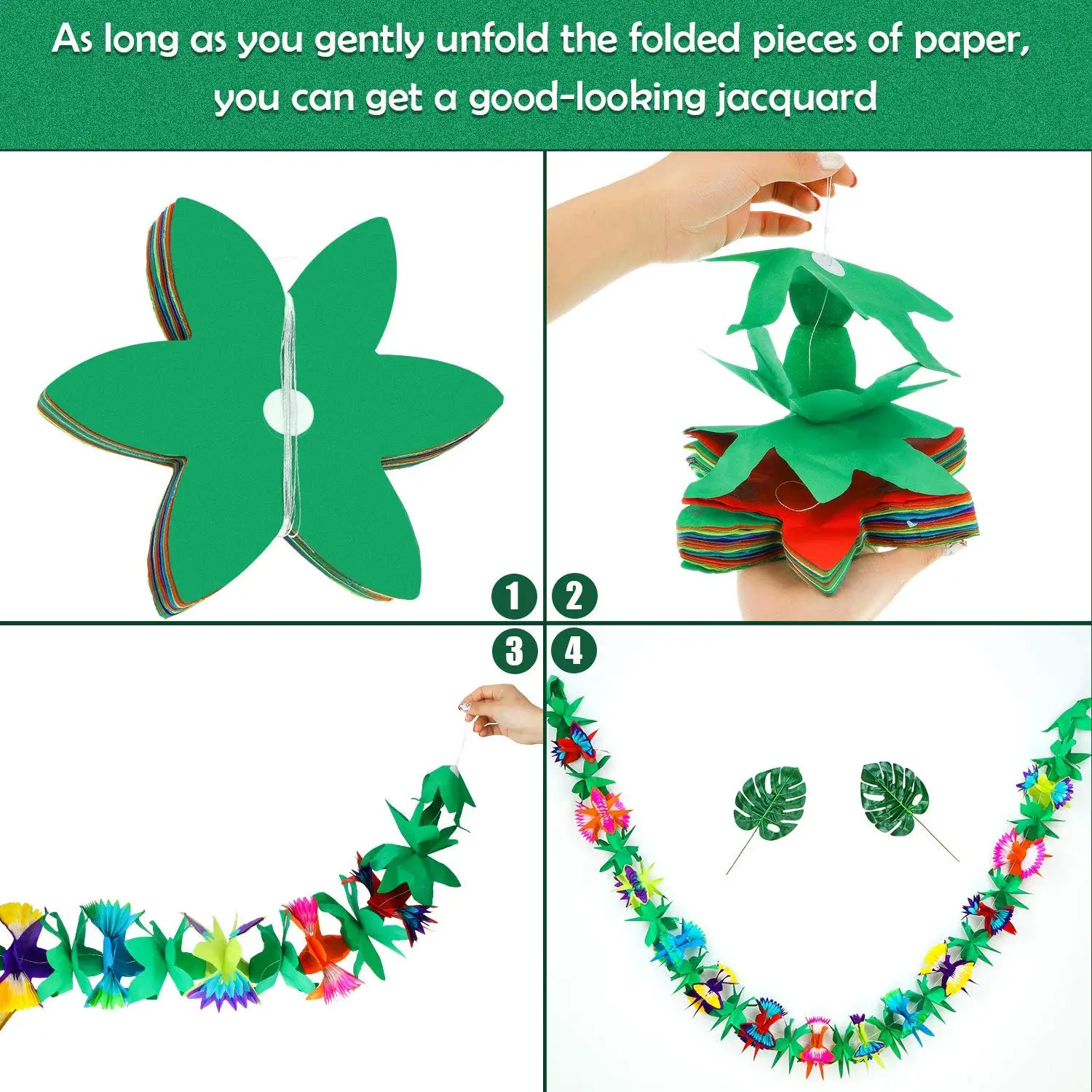 Женская тематическая дневная гирлянда Пальмовые Листья летние тропические