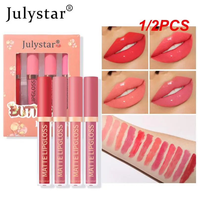 

1/2PCS 162 Color Long-lasting 100ml Lip Gloss Lipstick And Naturally Colored Makeup Lip Gloss Easy To Apply
