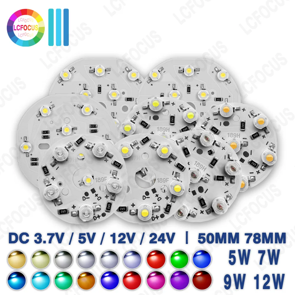 

Светодиодная плата LCFOCUS для ламп DC 3.7V 5V 12V 5Вт 7Вт 9Вт 12Вт